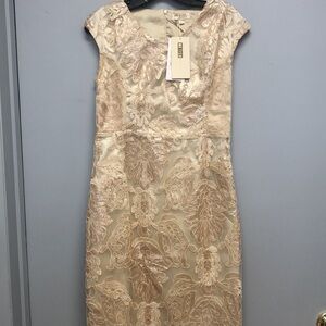 Metisu cap sleeve sequins dress